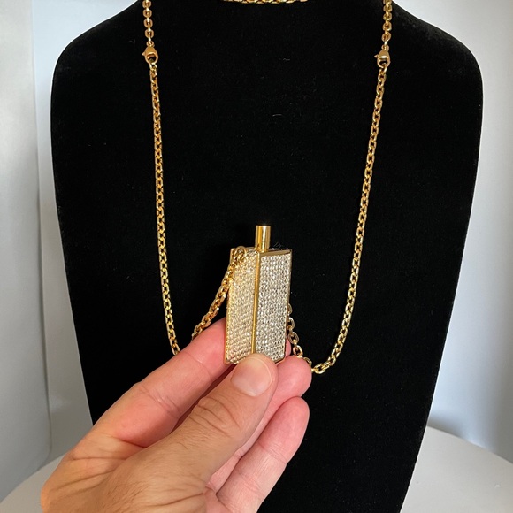 Vintage Judith Lieber perfume bottle Necklace - Picture 10 of 10